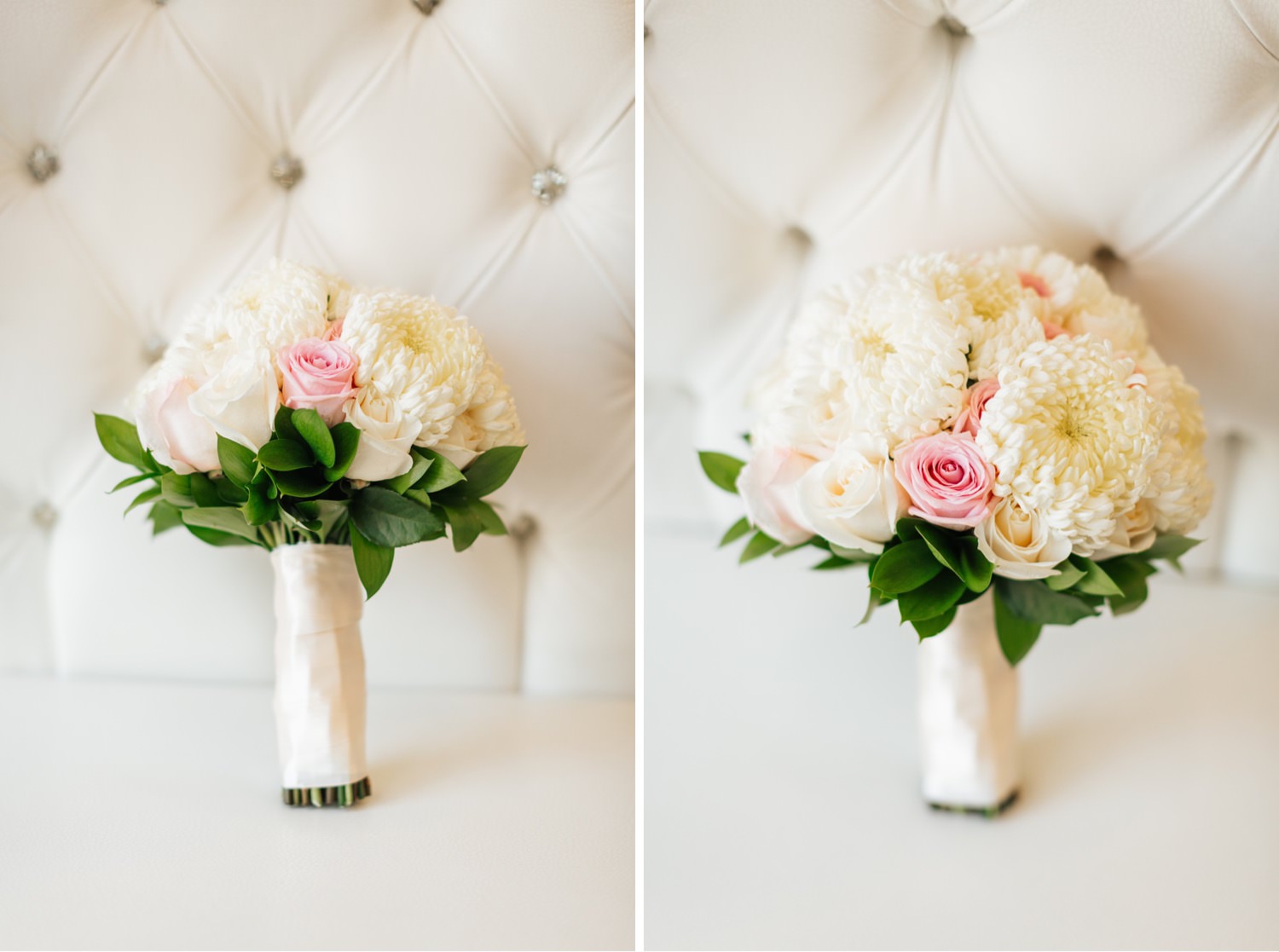 Pink and White Bouquet - https://brittneyhannonphotography.com