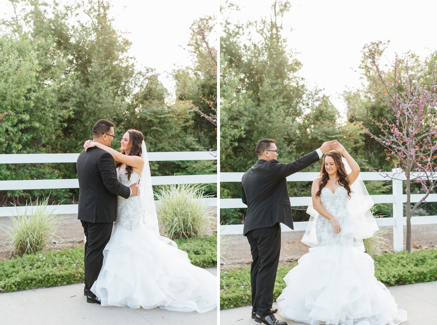 Groom spins his bride while they dance - https://brittneyhannonphotography.com