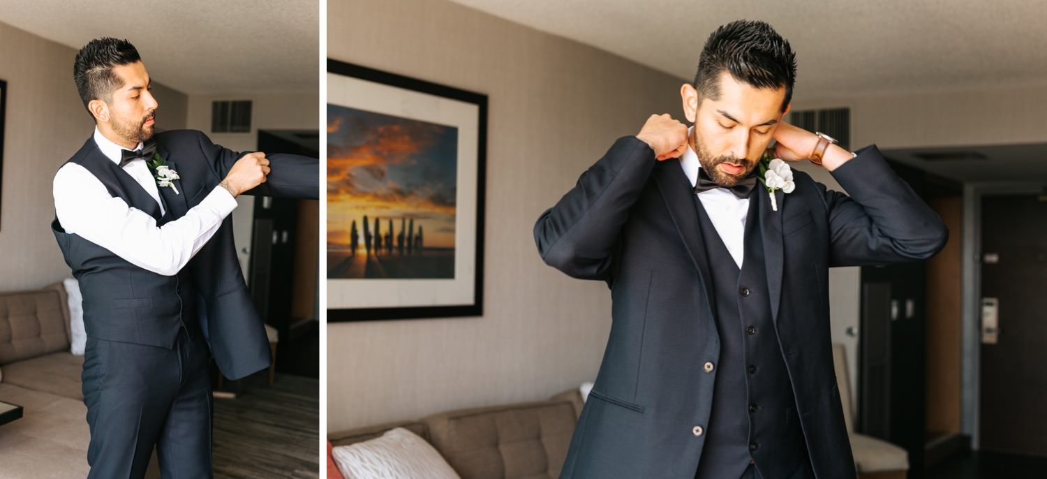 Groom Details and getting ready photos - Los Angeles - Wedding Photographer - https://brittneyhannonphotography.com