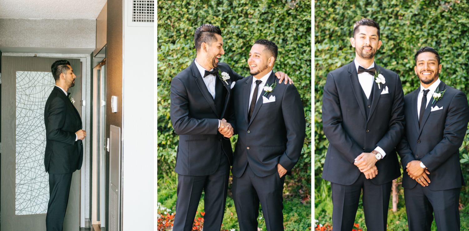 Groom and Groomsmen Photos - Los Angeles - Wedding Photographer - https://brittneyhannonphotography.com