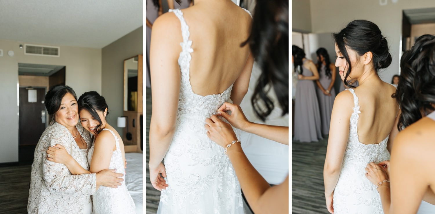 Sweet moments with Bride and her mom - https://brittneyhannonphotography.com