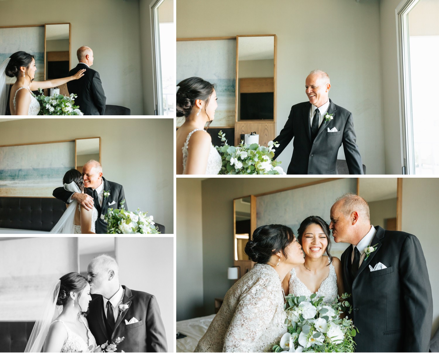 Brides first look with her dad - First Look - https://brittneyhannonphotography.com