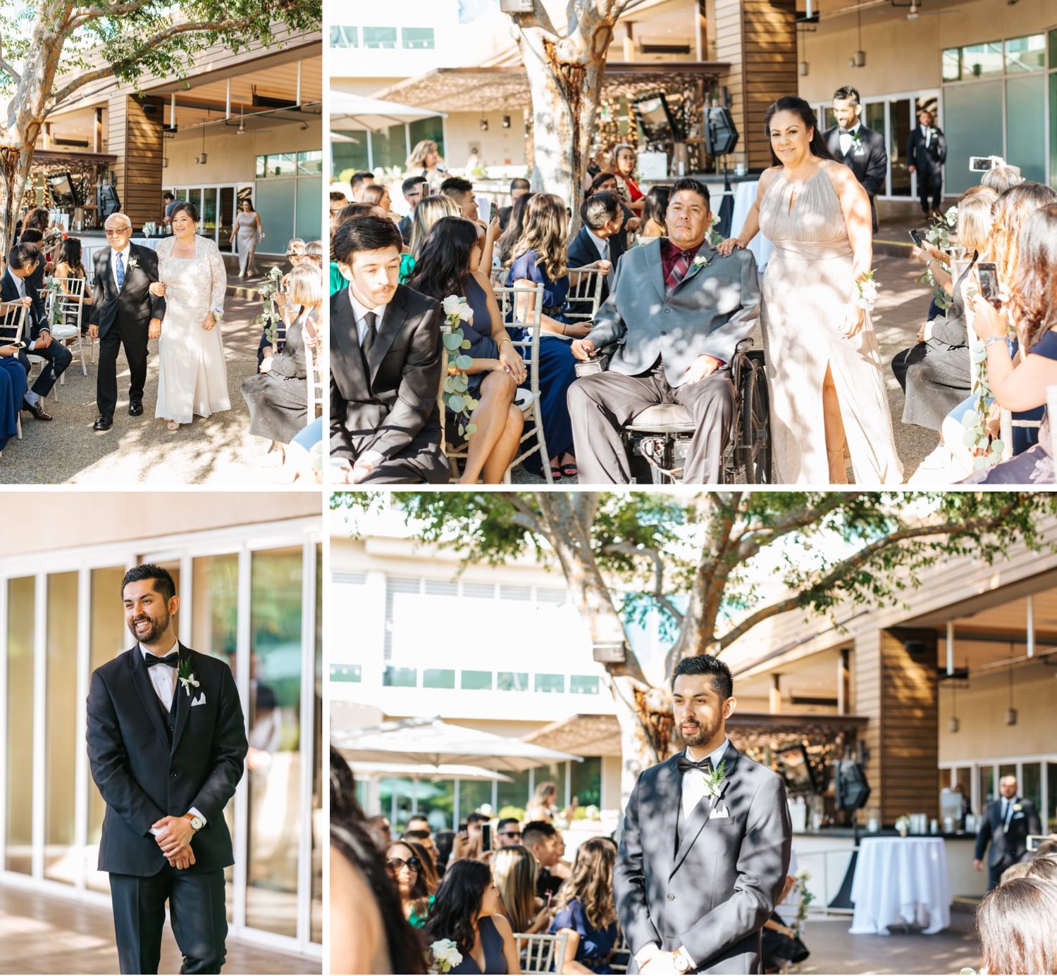 Groom walking down the aisle - https://brittneyhannonphotography.com