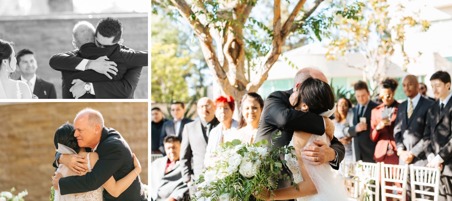 Dad gives daughter away to groom - https://brittneyhannonphotography.com