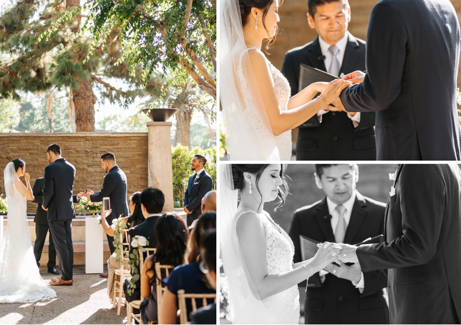 Bride and Groom exchange rings - https://brittneyhannonphotography.com