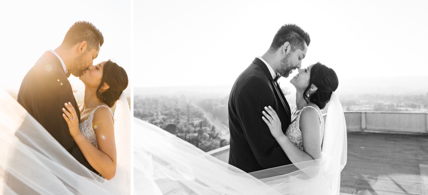 Sweet and romantic bride and groom pictures - Los Angeles Wedding Photographer - https://brittneyhannonphotography.com