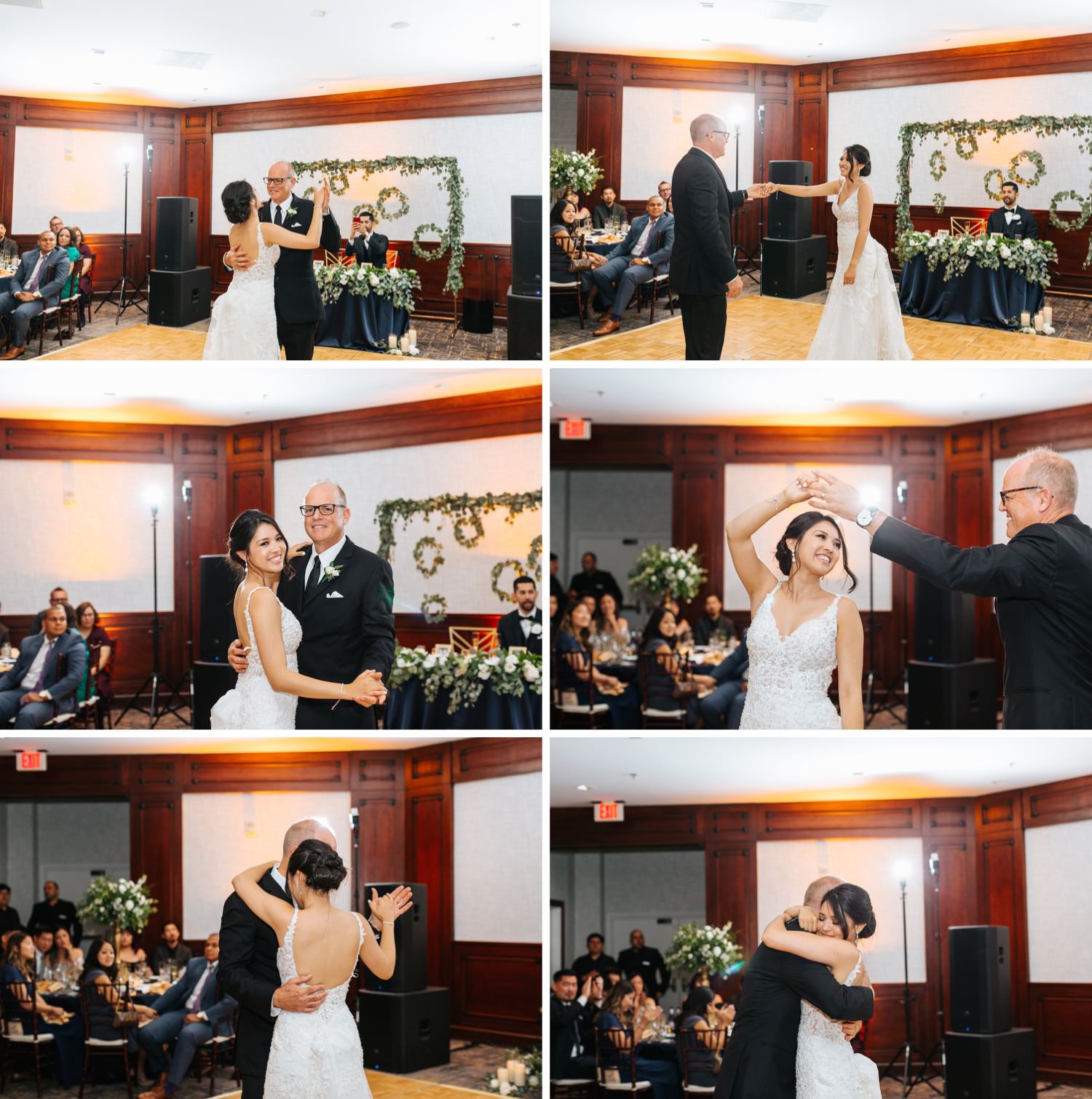 Father Daughter Dance - Bride dances with her dad - https://brittneyhannonphotography.com