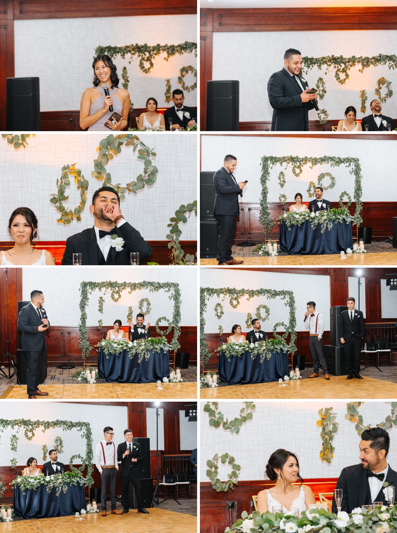 Wedding Party Toasts - LA Wedding Reception - https://brittneyhannonphotography.com