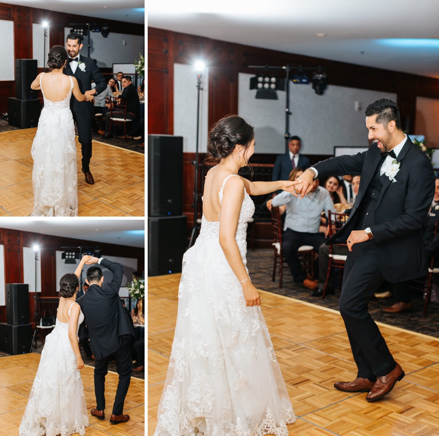 Bride and Groom First Dance - Romantic First Dance between Bride and Groom - https://brittneyhannonphotography.com