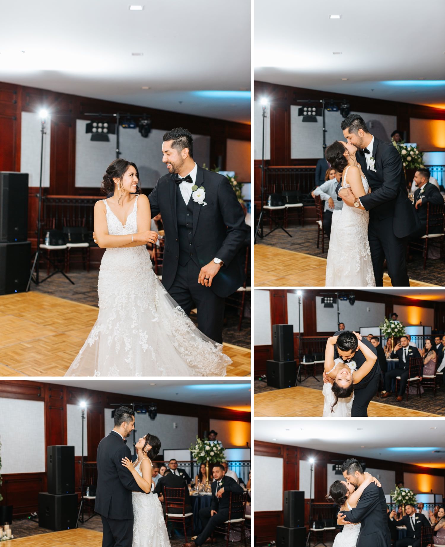 Bride and Groom First Dance - Romantic First Dance between Bride and Groom - https://brittneyhannonphotography.com