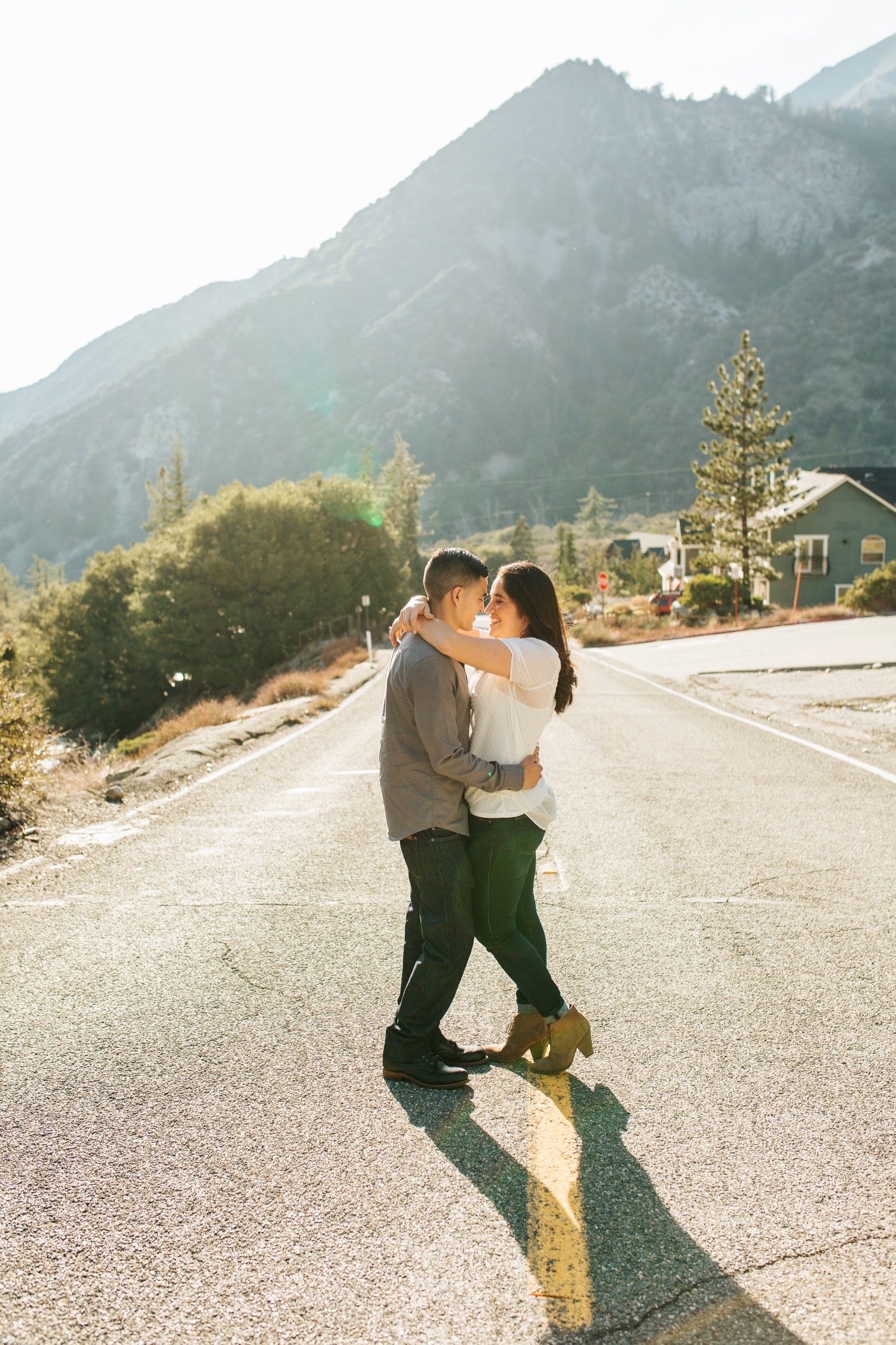 Romantic Mountain Engagement - https://brittneyhannonphotography.com