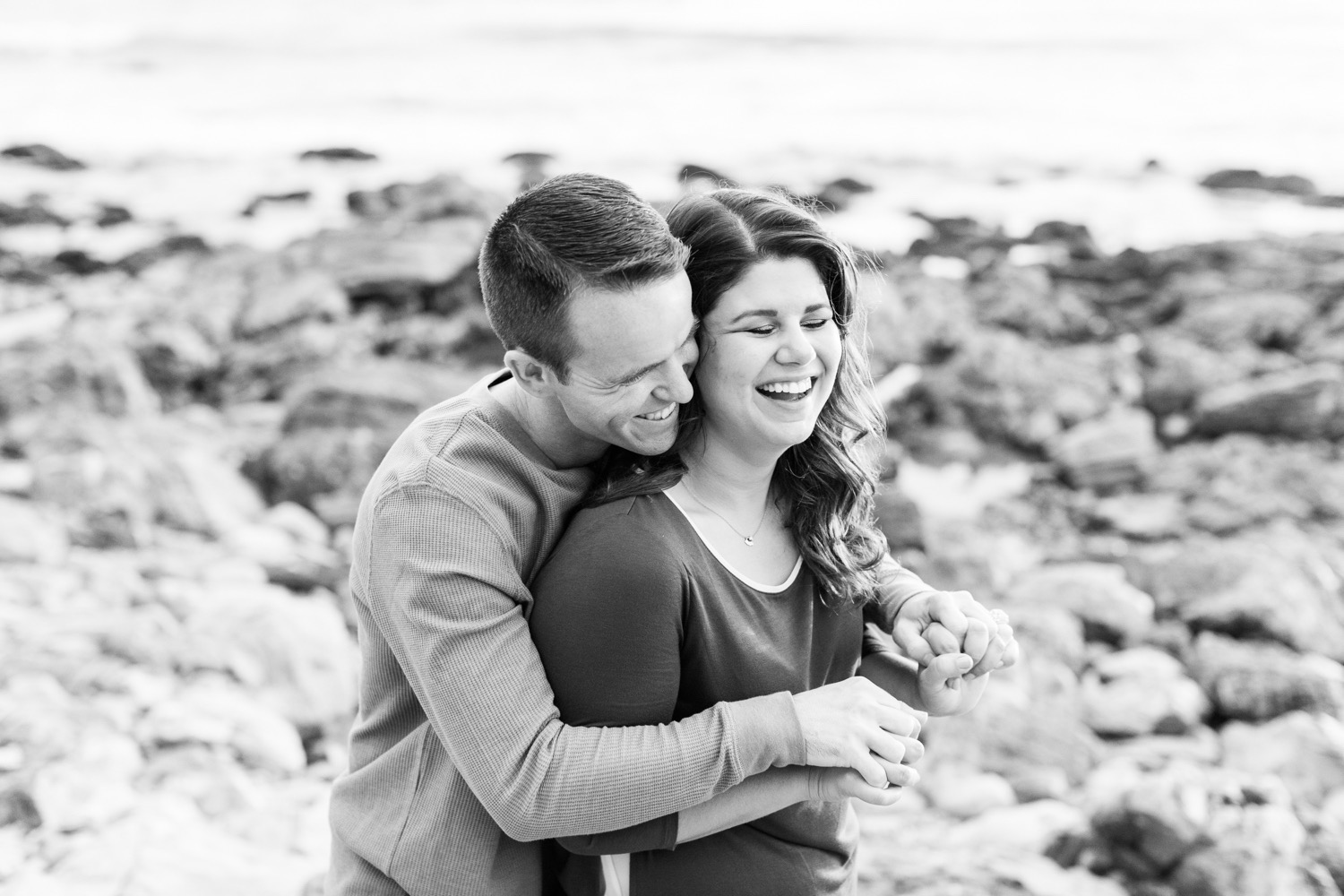 fun-engagement-photos-couple-laughing