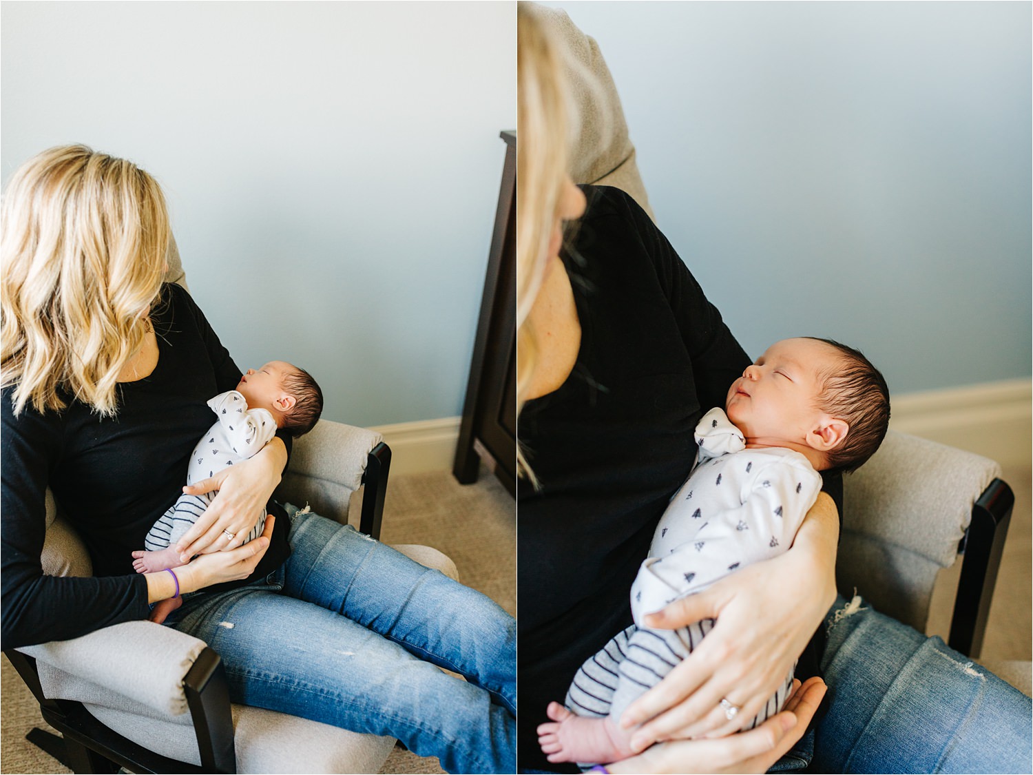 Mommy and Me - Lifestyle Newborn Session - https://brittneyhannonphotography.com