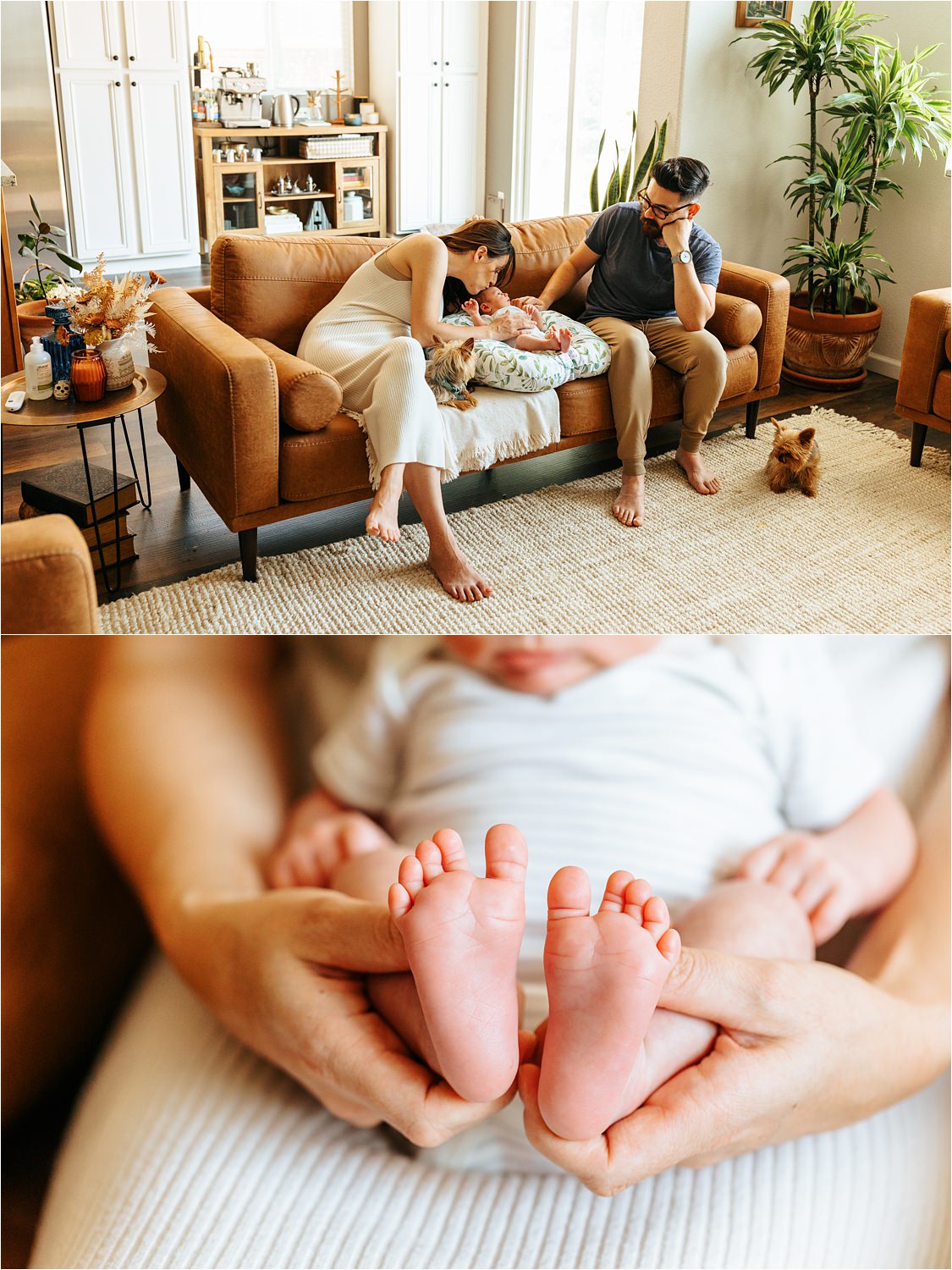 Los Angeles lifestyle newborn photographer