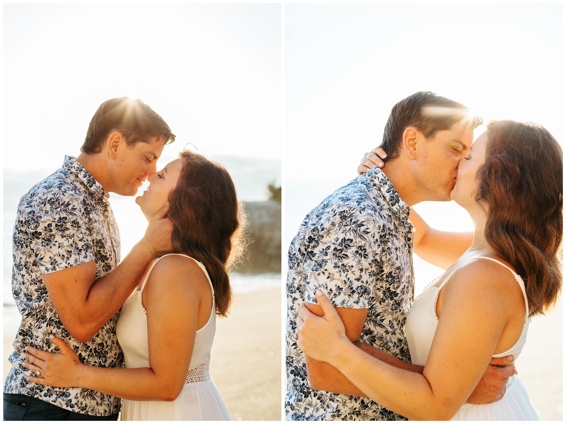 Romantic Beach Engagement Session