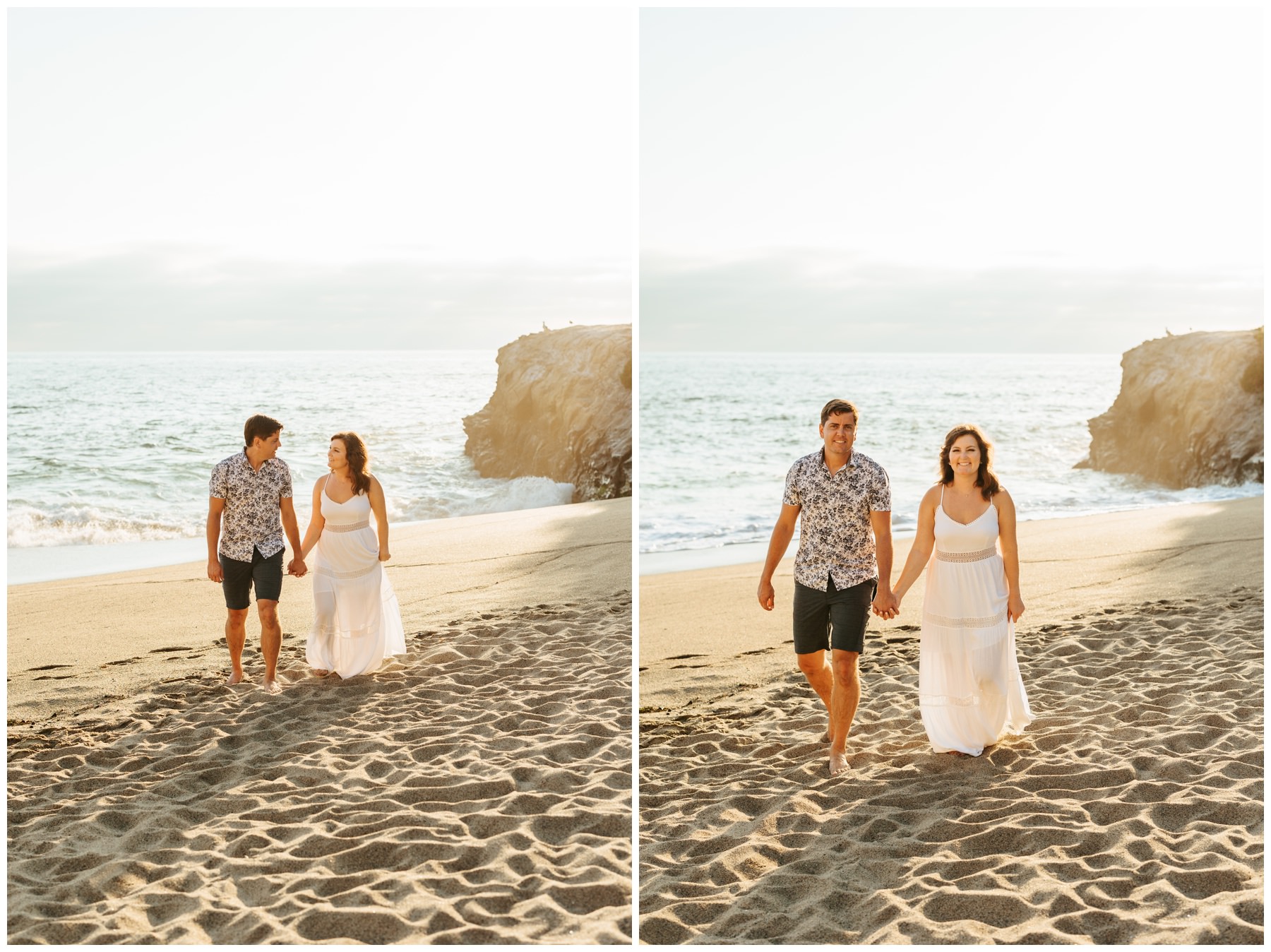 Romantic Beach Engagement Photos