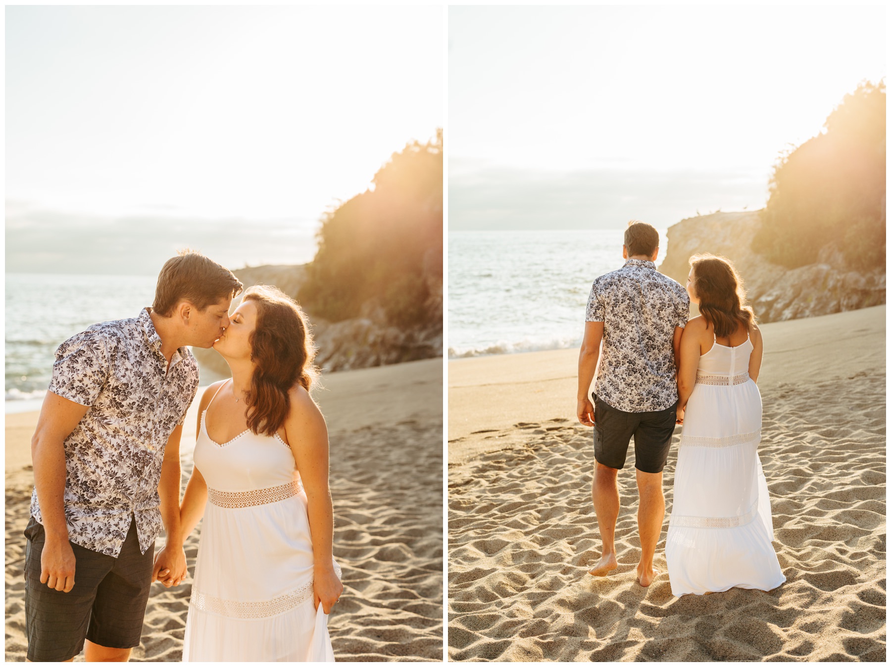 Romantic Sunset Engagement Photos at Laguna Beach