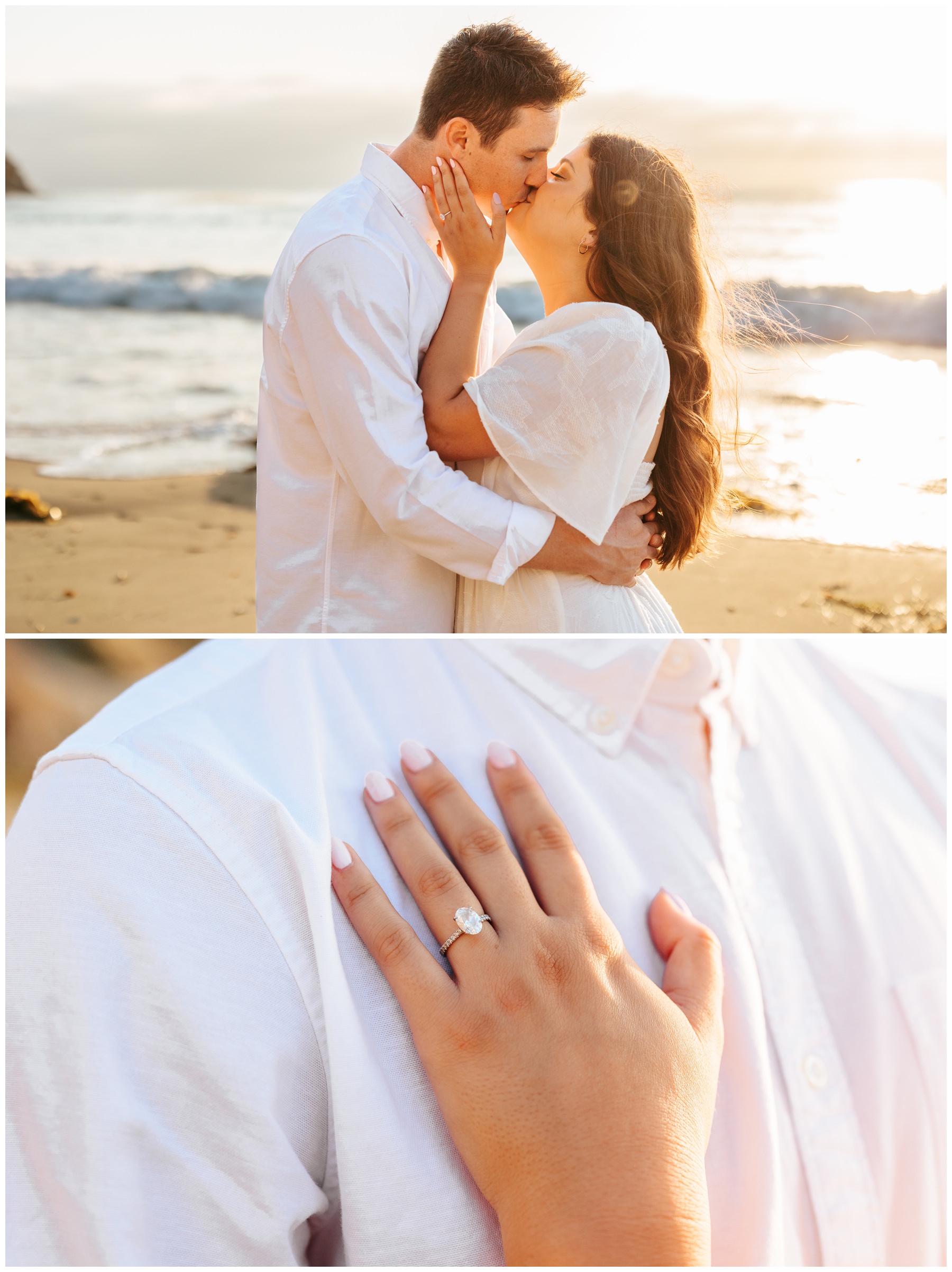 bride and groom beach photos