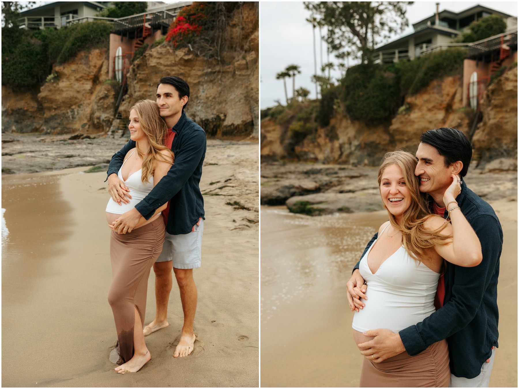 Maternity Photos on the beach in Laguna Beach
