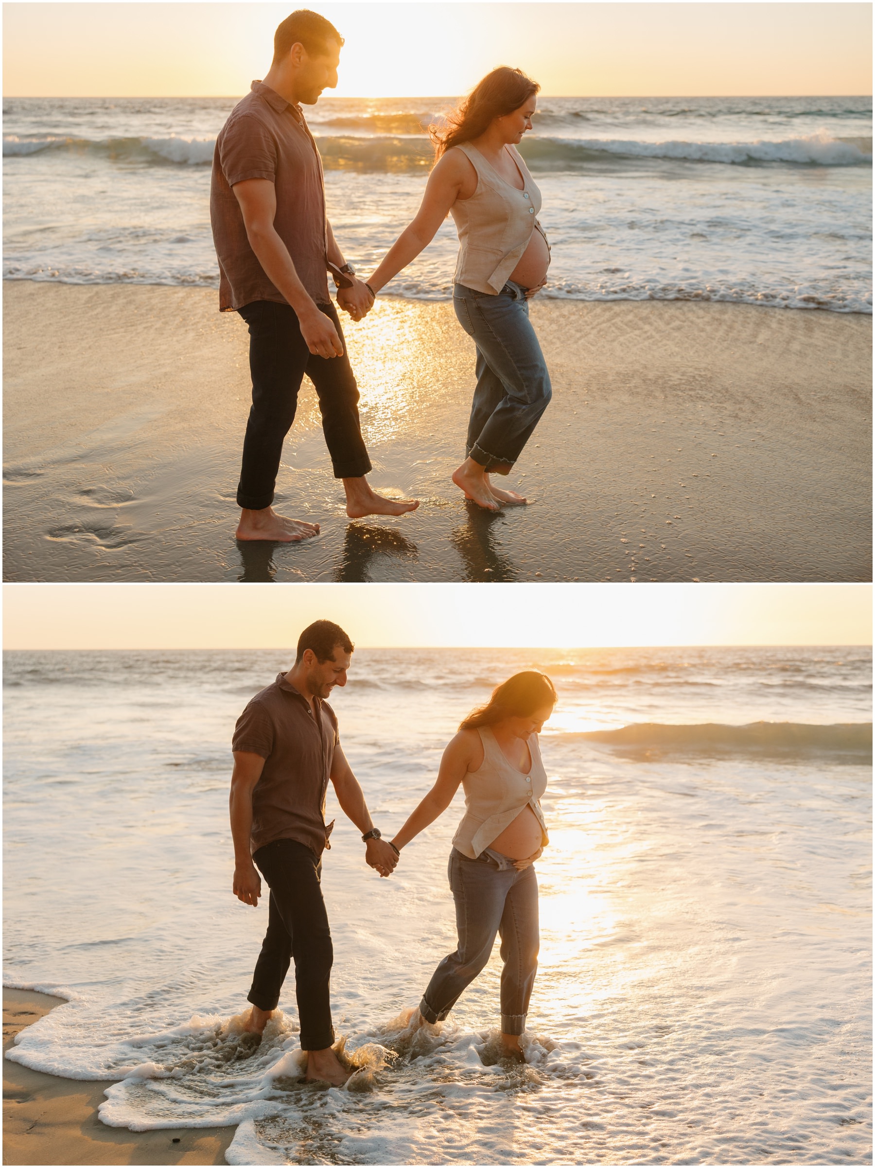 Beach Maternity Session in Orange County
