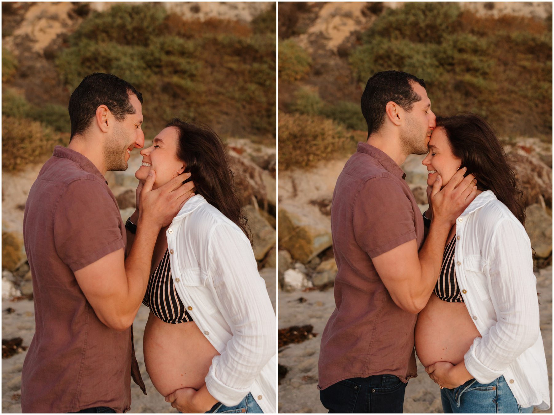 Beach Maternity Session in Orange County