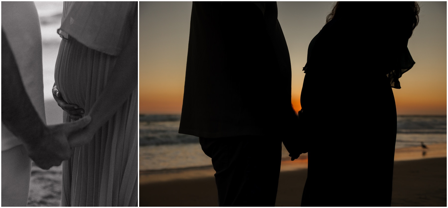 Beach maternity photographer in Southern California