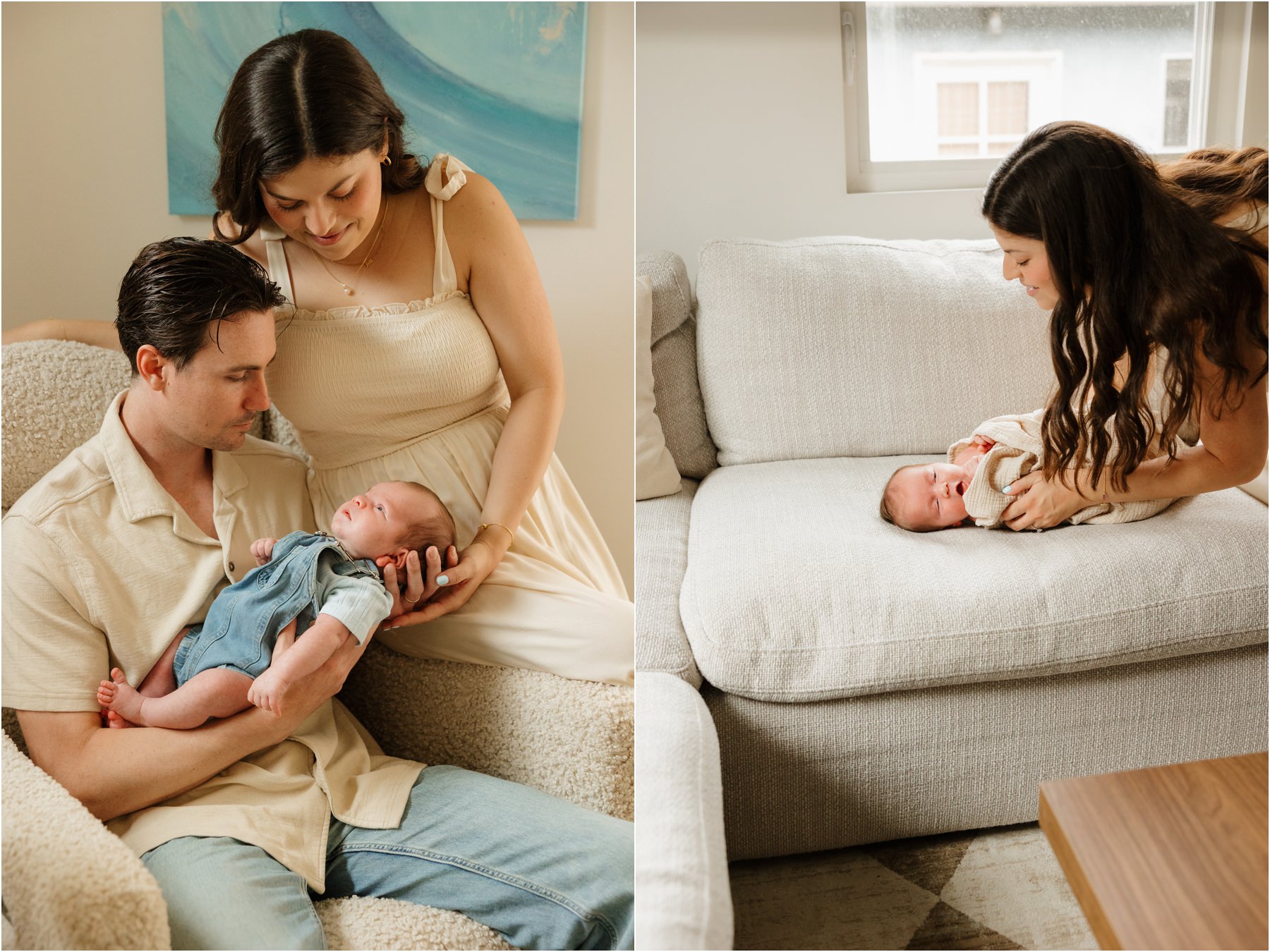 In Home Lifestyle Newborn Session - Orange County and Los Angeles County