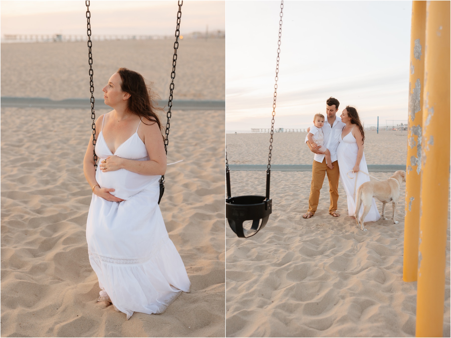 Maternity Beach Session in Hermosa Beach